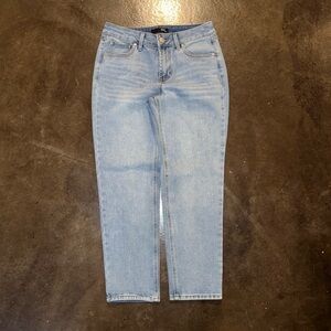 1822 Denim High-Rise Straight Leg Jeans - Size 6 - Light Wash